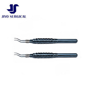 Pinzas de Capsulorrexis de Titanio D&K Calladine-Inamura de 4 1/2 Pulgadas con 45° de Inclinación °   Puntas Anguladas para Incisión del Túnel Escleral y Precisión - Product Image 3