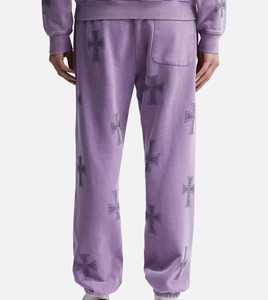 Conjunto Deportivo de Invierno para Hombre, 100% Algodón, Lavado Ácido, Pantalón y Sudadera con Pedrería, Talla Grande - Product Image 4