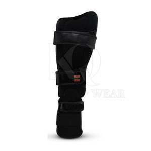 Smart Shin <b>Pads</b> Leather Lightweight Durable Professional Protection Adjustable for Football Training Sports <b>Practice</b> Matches - Product Image 2