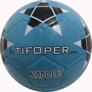 Ballons de football thermocollés en PU taille 4 pour enfants - Écologiques, pour entraînement extérieur, cousus à la machine, marque personnalisée - Product Image 1