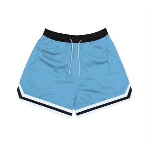 Custom Eco-Friendly Solid Front <b>Mens</b> Mesh Shorts Polyester Summer Fitness Mid Waist Breathable Quick Dry Plus Size - Product Image 5