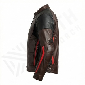 Veste de moto en cuir véritable pour homme de qualité supérieure, nouvelle arrivée, vestes de moto d'hiver, protections amovibles, personnalisables - Product Image 3