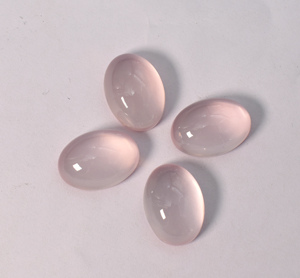 Cabochon ovale en quartz rose naturel, pierre précieuse ovale calibrée de 14x10 mm, pierre précieuse calibrée de taille standard, pour la fabrication de bijoux - Product Image 1