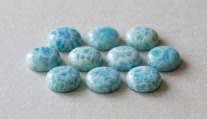 FF Jewellers <b>Larimar</b> Cabochon Lot 10-20 | Natural United States <b>Larimar</b> Wholesale AAA Blue Loose <b>Jewelry</b> Making Color Play Third - Product Image 4