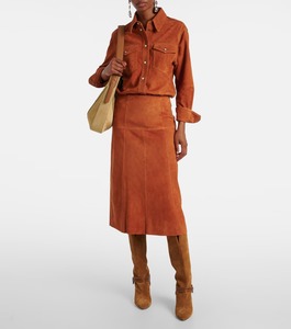 Fashion Genuine Leather A Line Skirt for Women Custom Luxury Soft Comfortable Stylish OEM ODM Bulk Order Sample Service - Product Image 4