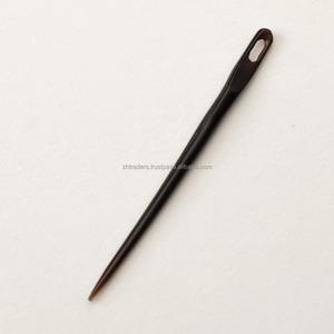 Aguja pulida de cuerno de búfalo para tejido a mano y bordado, herramienta artesanal Natural para artesanos y diseñadores - Product Image 2