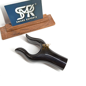 Luxury Eco-Friendly Modern Buffalo Horn Handmade Thumb Grip <b>Walking</b> <b>Stick</b> <b>Handle</b> with Smooth Finish for Custom Canes - Product Image 6