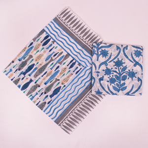 21 x 21 Inch Bandana Hand Drawn Cotton <b>Square</b> <b>Scarf</b> Floral Pattern Breathable Casual Spring Summer Unisex Handkerchief - Product Image 5