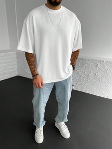 Men's Relaxed Fit Oversized T-Shirt – Lightweight Breathable Cotton Casual <b>Tee</b> for Summer, Travel and Everyday Use - Product Image 4