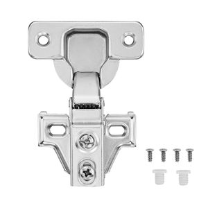 Set da 60 Cerniere per Mobili, Cerniere per Ante di Armadi da Cucina a Sovrapposizione Parziale, Angolo di Apertura 100 Gradi, Chiusura Morbida, Cerniere Nascoste per Armadietti - Product Image 1