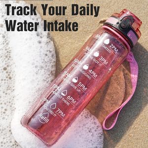Borraccia Sportiva Motivazionale da 32oz in Tritan con Indicatore Orario, Senza BPA, Bocca Larga, Antigoccia, per Bere Regolarmente - Product Image 2