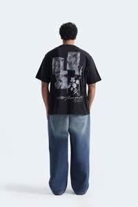 Camiseta Oversize de Moda para Hombre, Ajuste Holgado, Algodón, Estilo Urbano, Estampado Gráfico, Liso, Personalizado, Venta al por Mayor - Product Image 6