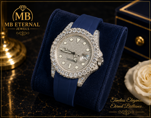 Montre de luxe automatique à quartz analogique en acier inoxydable et alliage incrusté de diamants MB ETERNAL 41 mm avec bracelet en cristal saphir Citizen - Product Image 3
