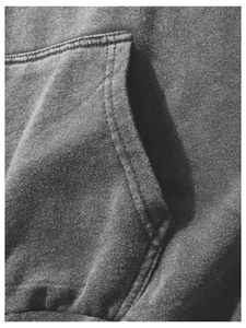 Sweat-shirt oversize pour homme, épaules tombantes, style streetwear décontracté, vêtements de sport, tissu épais, pull à capuche pour l'hiver - Product Image 4