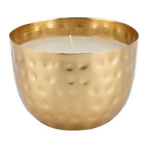 Candelabro votivo martillado de hierro chapado en oro hecho a mano, Metal personalizado, mesa de boda de Navidad, Metal decorativo para el hogar - Product Image 4