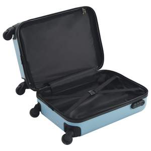 Blue ABS Hardcase <b>Trolley</b> <b>Luggage</b> Cart - Product Image 5