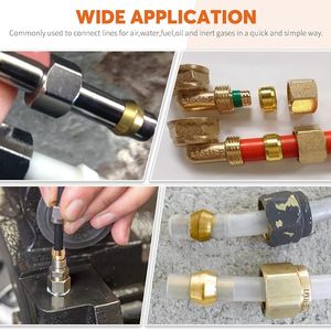 Vente directe usine – Manchon de compression en laiton de haute qualité, joint d'étanchéité 4mm 6mm, modèle PB-4, raccord mâle, construction forgée - Product Image 5