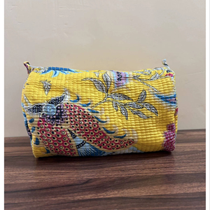 Ensembles de 3 trousses de maquillage en coton matelassé, faites à la main, très demandées, pour femme, cadeau pour elle - Product Image 1