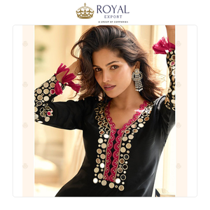 Ropa de Estilo Tradicional Clásico en Alta Demanda, la Mejor Colección de Ropa Casual, Traje Pakistaní de Seda Simar Premium en Venta - Product Image 5