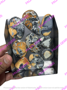 Cabochons en Jaspe Maligano Naturel de Haute Qualité, Pierres Précieuses en Quartz, Prix de Gros, Toutes Formes, Lot pour la Fabrication de Bijoux FAIJAN GEMS - Product Image 3