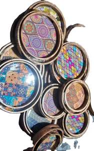 Decorative Wooden Serving Tray with Cutout Design Rectangular Snack Tray for Kitchen Dining <b>Coffee</b> <b>Table</b> Home Decor - Product Image 5