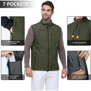 Gilets matelassés pour hommes, vestes d'équitation, vêtements d'hiver décontractés, vêtements de mode, gilets rembourrés, logo personnalisé, vestes matelassées pour hommes - Product Image 5