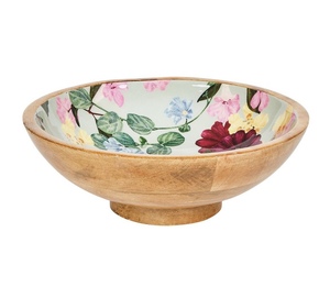 Bol à salade en bois écologique, taille et design personnalisés, bol de service émaillé, décoration de table, vaisselle de cuisine, plateaux à fruits en bois - Product Image 3