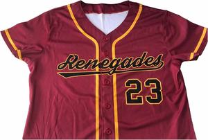 Camiseta de béisbol recortada transpirable para mujer, camisetas de manga corta con botones y cuello en V, blusa corta personalizada - Product Image 5