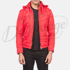 Mens Casual Slim Fit Quilted <b>Puffer</b> <b>Jacket</b> with Detachable Hood Warm Winter Padded Bubble Coat Lightweight Zipper Outwear - Product Image 6