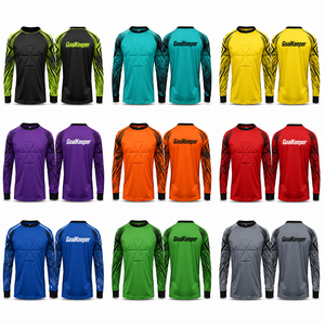 Custom Youth Goalkeeper Jersey Full Sleeve Padded Kids Soccer Goalie Shirt Lightweight Breathable Sublimated Football Team <b>Train</b> - Product Image 2