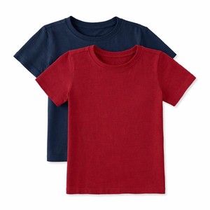 Camiseta de algodón extragrande para niños, impresión personalizada, camiseta lisa para niños, corte holgado, ropa informal de verano para niños de Bangladesh - Product Image 1