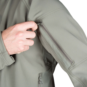 Veste Softshell Homme en Cuir Véritable Imperméable Respirante avec Fermeture Éclair, Doublure Polaire Légère, Idéale pour le Travail, la Randonnée et les Activités Tactiques - Product Image 5