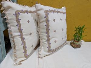 Funda de Almohada de Sofá de Algodón Bordado Tejido Ecológico de Lujo, Decoración del Hogar de Estilo Premium, Resistente a Químicos y de Secado Rápido - Product Image 2