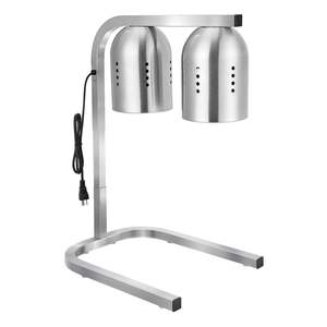 Lampe chauffante alimentaire commerciale 500W, sur pied, en acier inoxydable, chauffe-plat électrique, lumière argentée, équipement de chauffage pour frites, restauration - Product Image 1