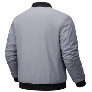 Men Clothing Full Sleeves Bomber Jackets Hot Selling Winter Wear Solid Color Comfortable Quick Dry Men Bomber Jacket - Product Image 2