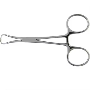 13 cm Backhaus Towel <b>Clamp</b> Forceps Stainless Steel Surgical Instrument Reusable Medical <b>Piercing</b> Holding Tool - Product Image 1