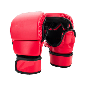 Guantes de Boxeo Profesionales MMA de Cuero PU con Logotipo Personalizado, Cierre Impermeable Antideslizante, Servicio OEM, Fabricante de Equipos de Boxeo - Product Image 1