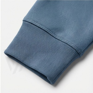Survêtement bleu à capuche pour homme, fermeture éclair intégrale, couleur unie, vêtements de sport décontractés avec poches latérales, coupe classique, tenue d'automne - Product Image 6