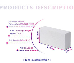 Ladrillo de burbujas de alúmina, ladrillo refractario aislante ligero, bloque hueco poroso para revestimiento de hornos y hornoques. - Product Image 5