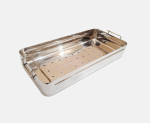 Boîte de rangement pour instruments dentaires en acier inoxydable de qualité supérieure, autoclavable, plateau chirurgical pour stérilisation manuelle, certifié CE, usage médical - Product Image 5