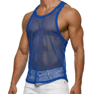 Vente flash - Débardeur transparent sexy en maille pour homme, débardeur transparent pour homme - Product Image 1