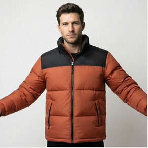 แจ็กเก็ตขนเป็ดแบบเข้ารูปสำหรับฤดูหนาวเสื้อผ้าบุด้วยผ้าฝ้ายมีฮู้ดอบอุ่นสำหรับผู้ชายแฟชั่นแบบสั่งทำ - Product Image 1