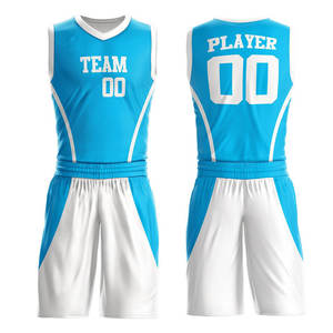 Tenue de basketball en polyester de haute qualité, ensemble de maillots de basketball respirants personnalisés pour les sports de plein air - Product Image 1