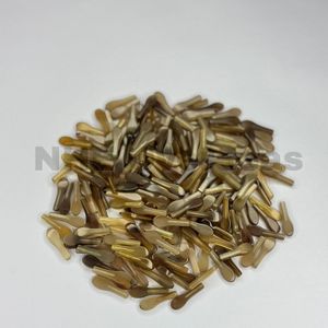 Embouts d'oreilles en corne de buffle naturelle, durables, faits à la main, forme irrégulière, blanc clair, pour montures de lunettes NHE Overseas Noshahi - Product Image 6