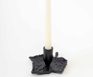 <b>Brass</b> Leaf <b>Candlestick</b> Holder Gold Metal Pillar Candle Stand Heat Resistant Home Decoration - Product Image 5