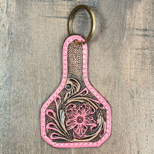 Nouvel arrivage de porte-clés en cuir sculpté à la main porte-clés mignon en cuir de forme exotique accessoires en cuir usiné porte-clés mignon pour unisexe - Product Image 4