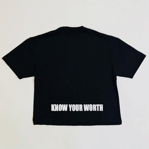 Camiseta Negra para Hombre Five B con Estampado de Dinero, Estilo Urbano, Manga Corta, Cuello Redondo, Corte Regular, Jersey de Algodón - Product Image 2