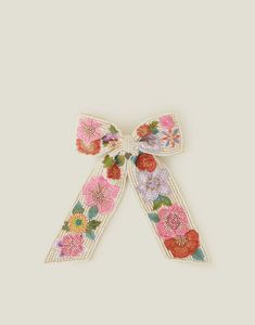 Crystal Pearl <b>Bow</b> Hair <b>Clip</b> Embellished Hair Accessories Custom Design Beads Embroidery Hair <b>Bows</b> Wholesale Beaded <b>Bows</b> - Product Image 2