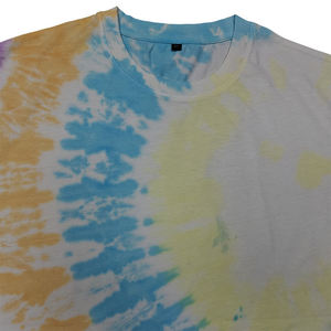T-shirt Oversize Vintage en Polyester Tie-Dye Respirant à Séchage Rapide à Manches Courtes Uni pour Homme – 100% Coton – Vente en Gros - Product Image 2