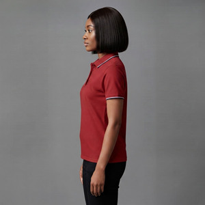 Chemises polo pour femmes 100% coton, personnalisables avec logo brodé, respirantes, manches courtes, couleur unie, confortables. - Product Image 6
